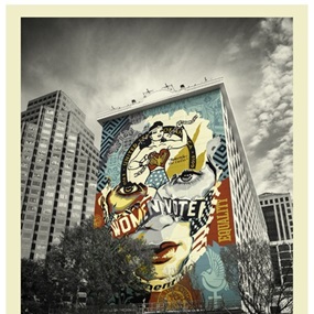 The Beauty Of Liberty And Equality (Austin Mural Version) by Shepard Fairey | Sandra Chevrier