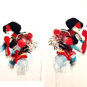 Spider Stance (Diptych) by Anthony Lister