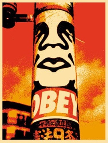 Obey Pole  by Shepard Fairey
