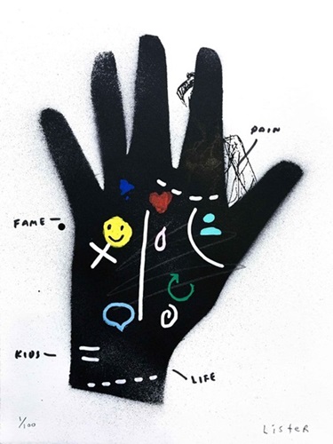 Social Needia Palm Reading (Left Hand)  by Anthony Lister