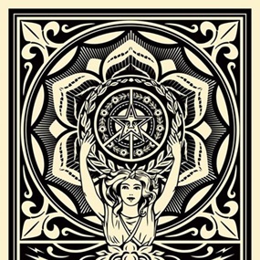 District 13 Lotus Woman (First Edition) by Shepard Fairey