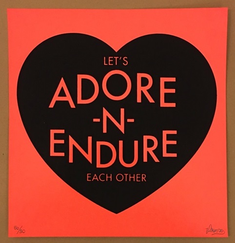 Adore And Endure (Coral) by Steve Powers