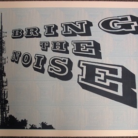 Bring The Noise (Blue) by Ben Eine