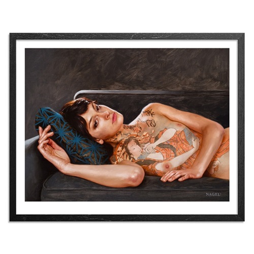 Reclining With Teraoka (Hand-Embellished) by Aaron Nagel