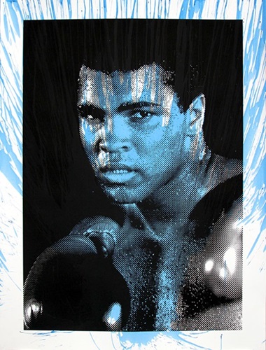 Magnificent Ali (Blue) by Mr Brainwash