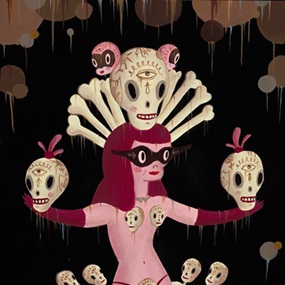 Skeleton Girl by Gary Baseman