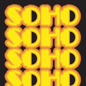 Soho (Yellow) by Ben Eine