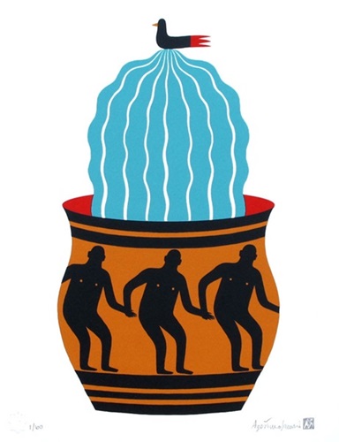 Painted Vase 3  by Agostino Iacurci