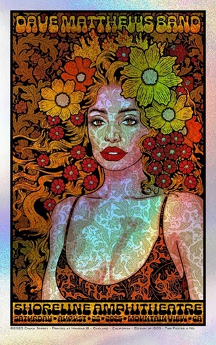 Dave Matthews Band, Shoreline Amphitheatre 2025 (Sparkle Foil Edition) by Chuck Sperry