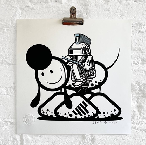 Rohawk No. 9 On A Speckled Dog (30 x 30cm) by The London Police