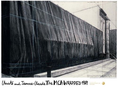 The MCA Wrapped 1969 Poster (Signed) by Christo and Jeanne-Claude