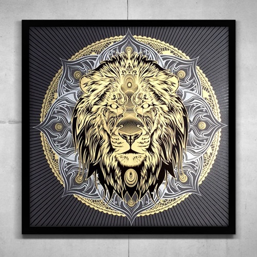 Lion Mandala  by Chris Saunders