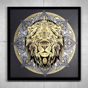 Lion Mandala by Chris Saunders