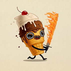 Food Dude - Flaming Bastard Sword by Mike Mitchell