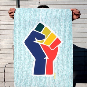 Empower Equality (Hand-Embellished Blue) by Gilf!