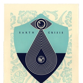 Earth Crisis Letterpress by Shepard Fairey