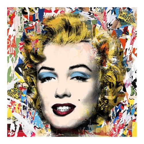 Monroe POPfolio - Collage (24 x 24 Inch) by Mr Brainwash