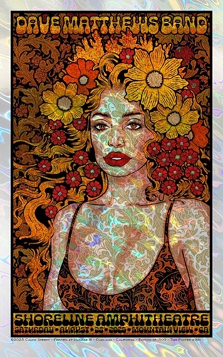 Dave Matthews Band, Shoreline Amphitheatre 2025 (Lava Foil Edition) by Chuck Sperry