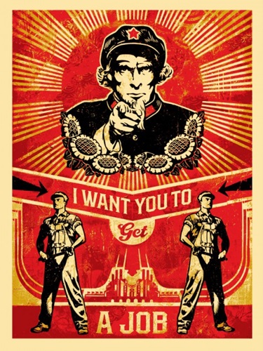 Get A Job  by Shepard Fairey