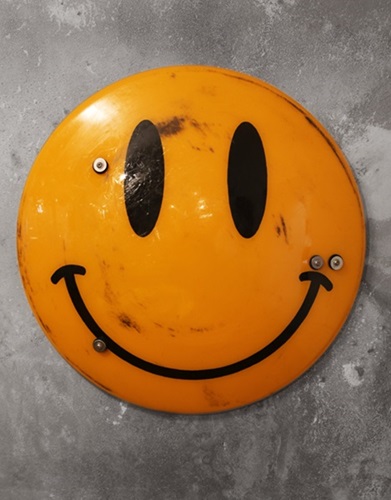 Smiley Riot Shield (Sixth Edition) by James Cauty