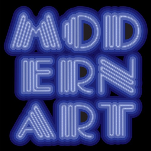 Modern Art (Neon Violet) by Ben Eine