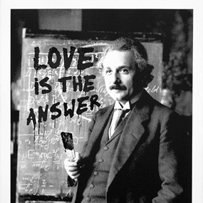Happy Birthday Einstein! - LITA (Black) by Mr Brainwash