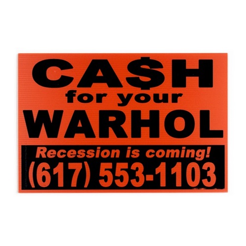 Recession Is Coming! (Orange) by Cash For Your Warhol