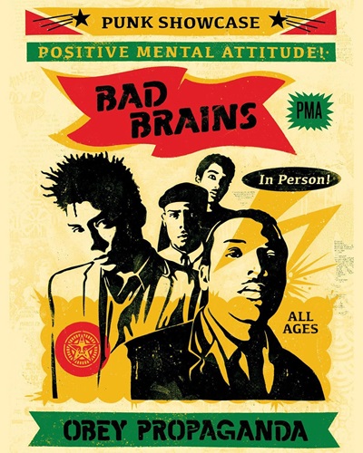 Bad Brains Punk Showcase (Rasta) by Shepard Fairey