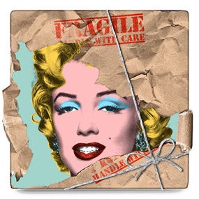 Monroe POPfolio - Fragile (24 x 24 Inch) by Mr Brainwash