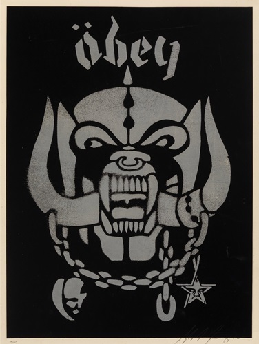 Motorhead (Silver) by Shepard Fairey