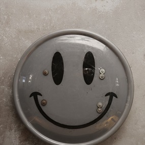 Smiley Riot Shield (Seventh Edition (Grey)) by James Cauty
