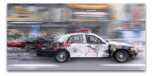 Metro Polisa (Canvas Edition) by Mr Brainwash