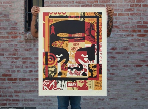 Collage Icon Top (Large Format) by Shepard Fairey