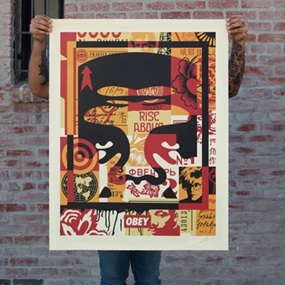 Collage Icon Top (Large Format) by Shepard Fairey