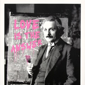 Happy Birthday Einstein! - LITA (Pink) by Mr Brainwash