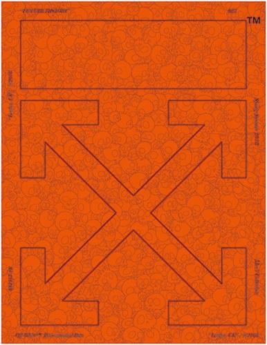 Memento Mori (Fluorescent Orange) by Takashi Murakami | Virgil Abloh
