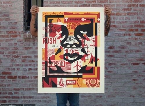 Collage Icon Middle (Large Format) by Shepard Fairey