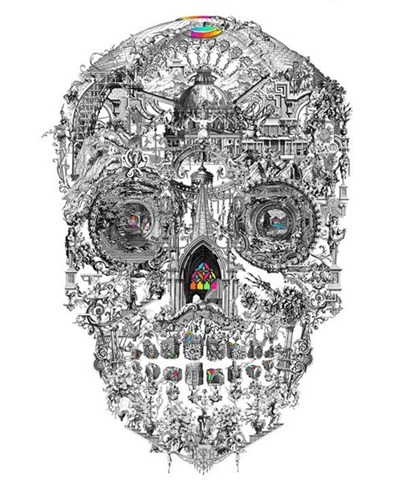 Sanctuary Skull Lenticular  by Jacky Tsai