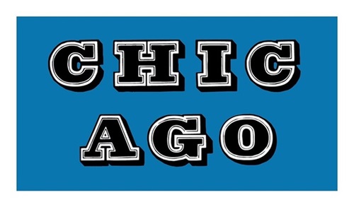 Chicago (Blue) by Ben Eine