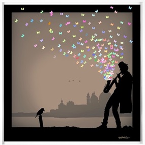 The Musician - Venice (Bronze) by Kenny Random