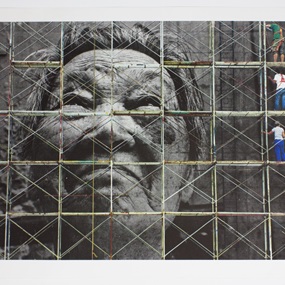 The Wrinkles of the City, Action in Shanghai, Shi Li work in progress, China, 2010 by JR