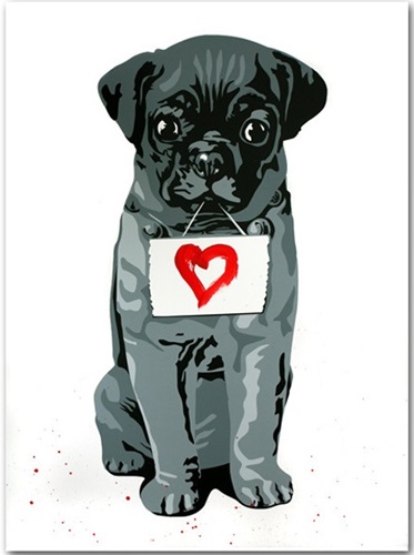 Heart Dog  by Mr Brainwash