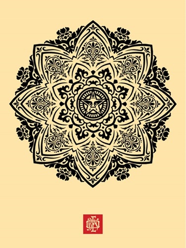 Mandala Ornament 1 (Cream) by Shepard Fairey