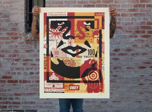 Collage Icon Bottom (Large Format) by Shepard Fairey