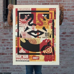 Collage Icon Bottom (Large Format) by Shepard Fairey