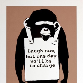 Laugh Now (Signed) by Banksy