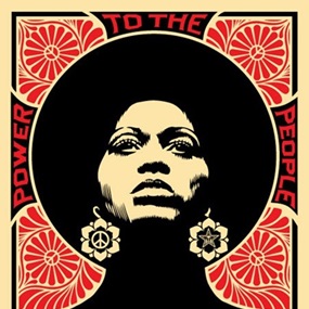 Afrocentric (Red) by Shepard Fairey