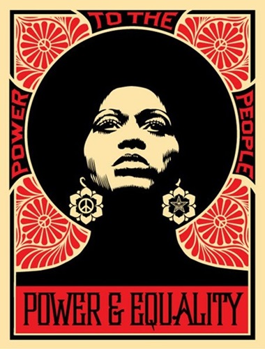 Afrocentric (Red) by Shepard Fairey