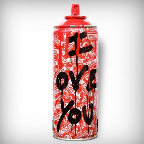Can I Love You (Red) by Mr Brainwash