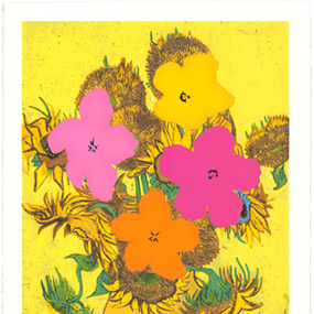 Flower And Sun by Mr Brainwash